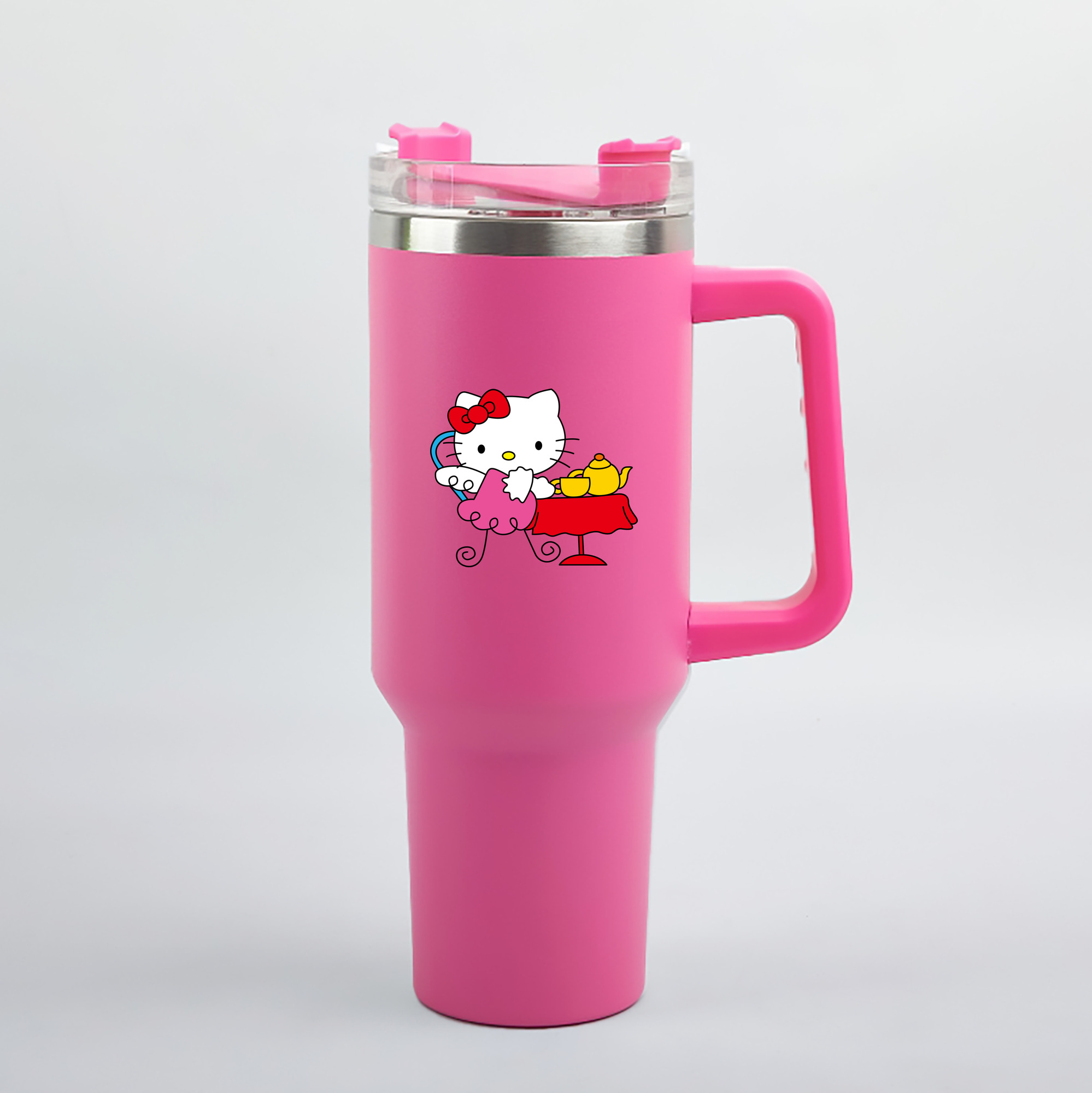 （画像用） Hello Kitty ハローキティ 1200mL車用タンブラー（カラープリント）
